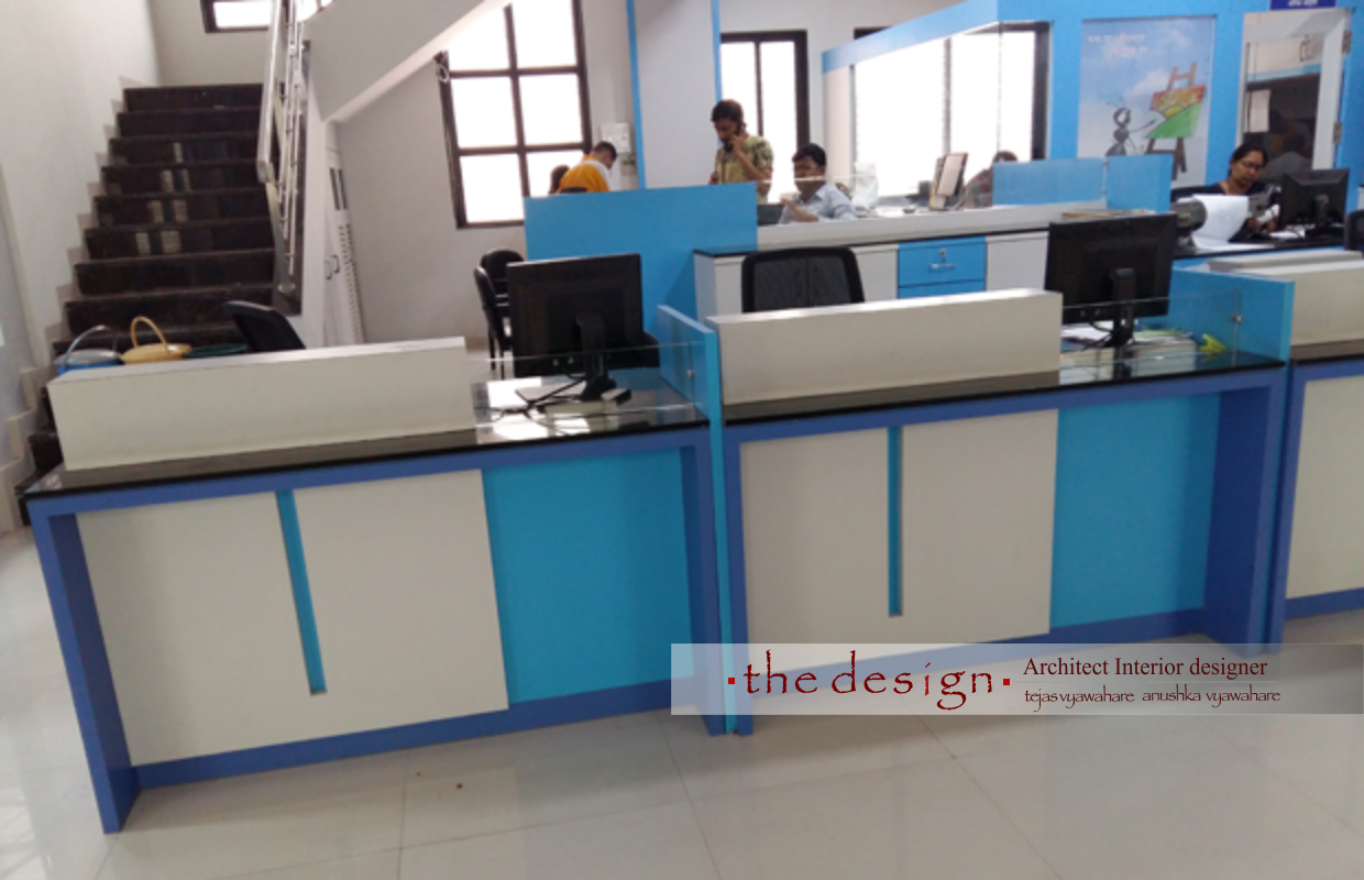 Jalgaon Janta Sahkari Bank  Interior by The Design
