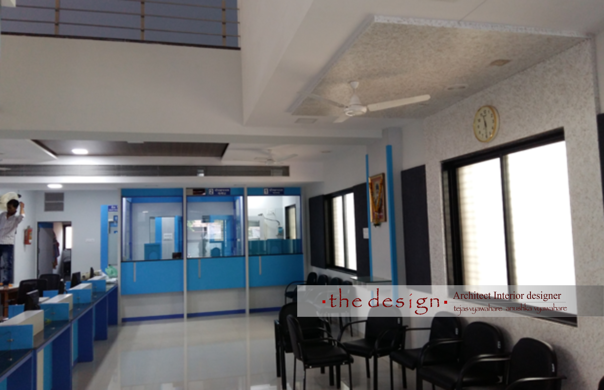 Jalgaon Janta Sahkari Bank  Interior by The Design